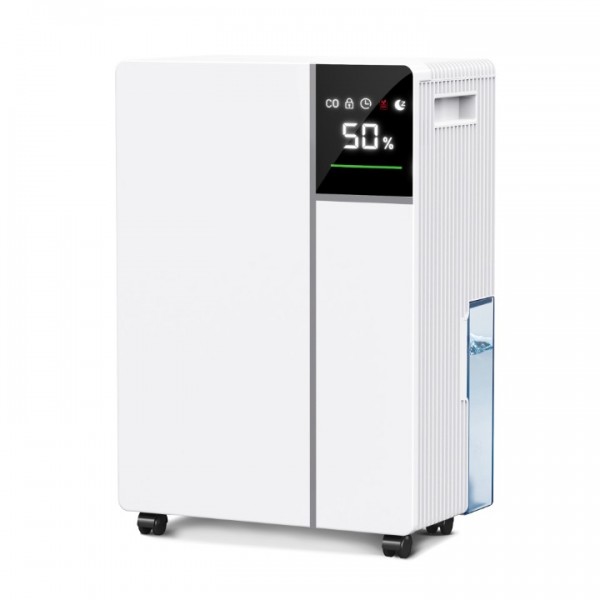 Graplife 2500 Sq.Ft Dehumidifier for Basement with Drain Hose Max, 34 Pints Dehumidifiers for Home, Bedroom, Bathroom, Large Room, Smart Humidity Presets, Three Modes, 24HR Timer, Reusable Air Filter